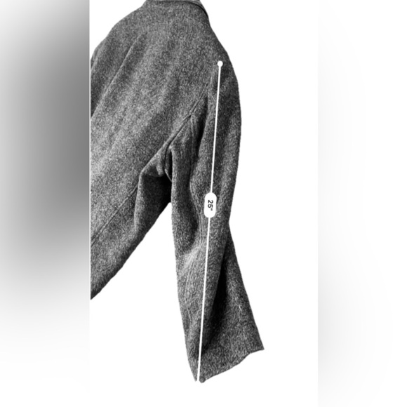 Armani Exchange Wool Blend Jacket Coat A/X Men's Large Dark Gray Designer Preppy - Picture 9 of 12